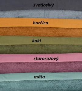 Obojstranný fleece horčica